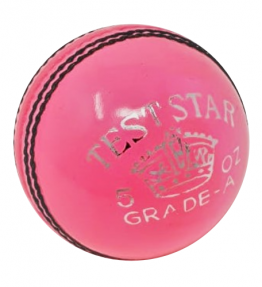 AJ Test Star Cricket Ball Womens (Pink)